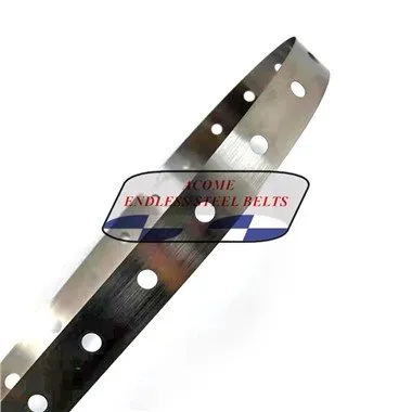 टाइमिंग और पोजिशनिंग और इंडेक्सिंग के लिए छिद्रित स्टील बेल्ट
